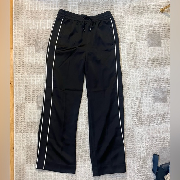 The Kooples Women's Pants Satin Black Track Pants size small - Picture 5 of 8